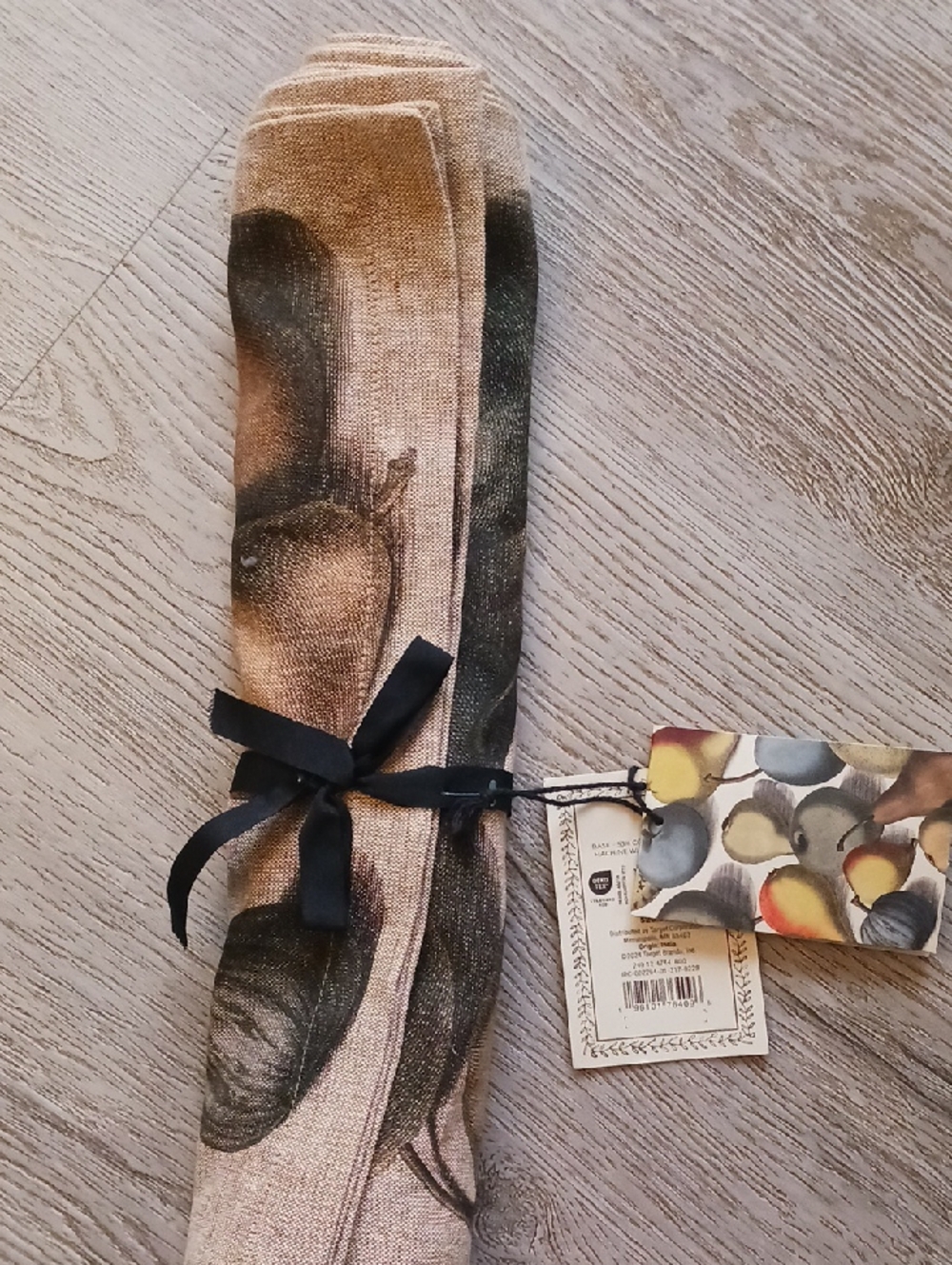 Botanical Pear Linen-Blend 14"×90" Table Runner by John Derian For Target NWT